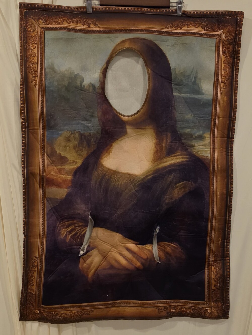 Adult Mona Lisa "Famous Masterpiece Painting" Novelty Costume Tunic Halloween